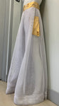 WHITE MESH METALLIC GOLD POCKETS WAIST Pants