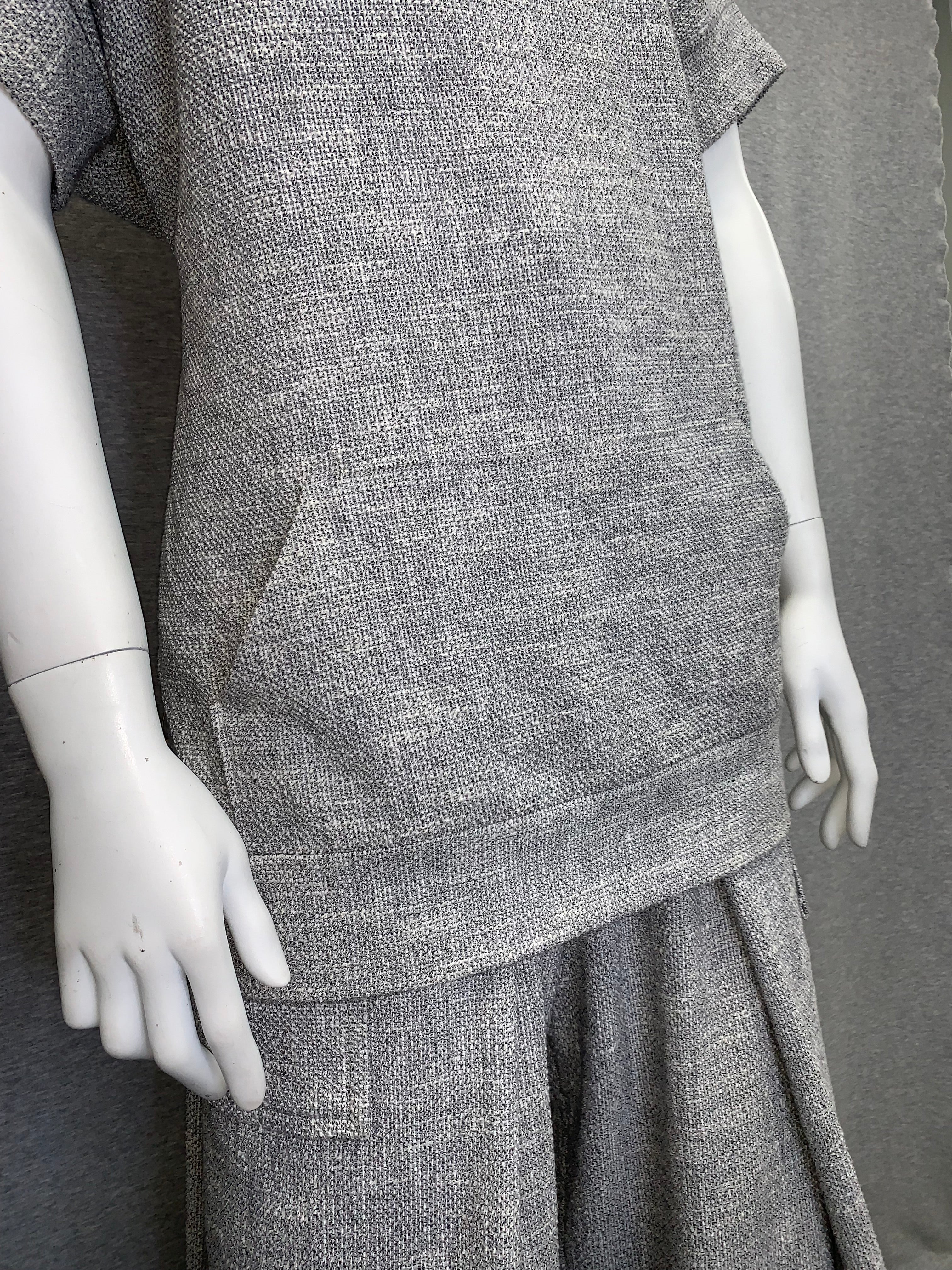 HEATHER GRAY KNOBBY KNIT COWL NECK Pullover