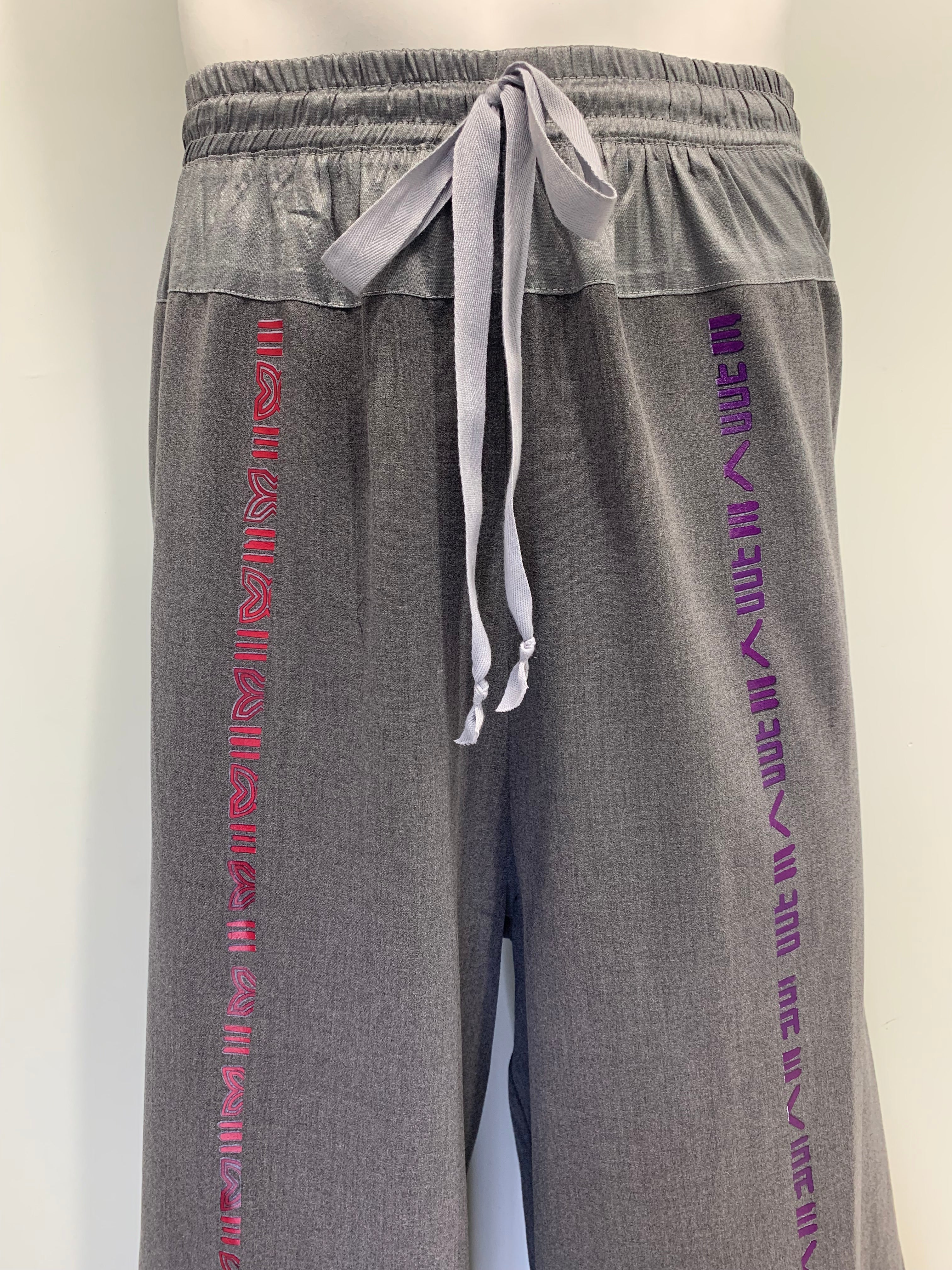 ADINKRA SUMMER WOOL AND SILK DRAWSTRING Pants