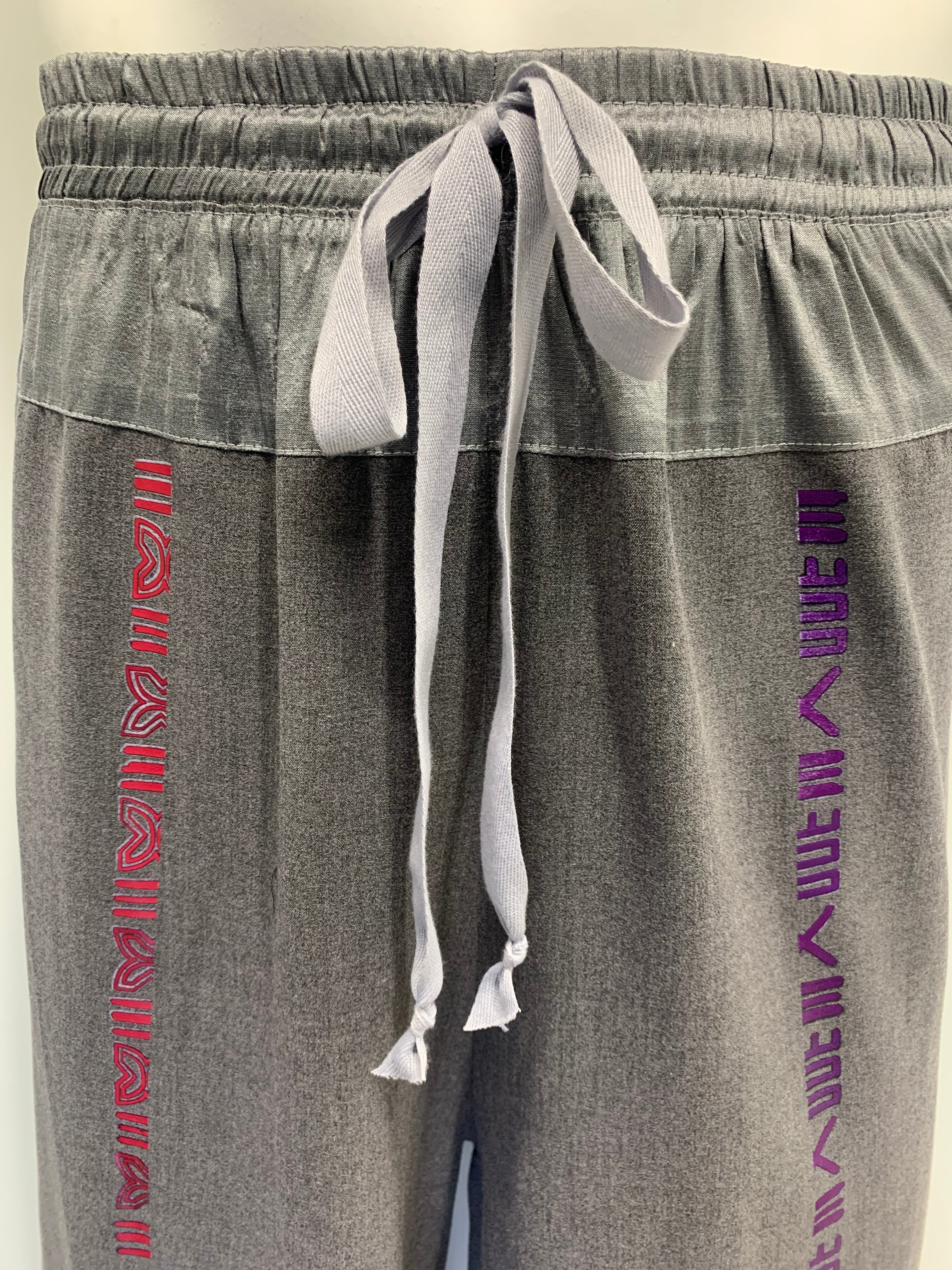 ADINKRA SUMMER WOOL AND SILK DRAWSTRING Pants