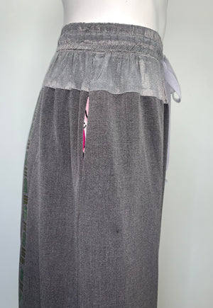 ADINKRA SUMMER WOOL AND SILK DRAWSTRING Pants