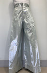 METALLIC SILK SHANTUNG MINT GREEN Pants