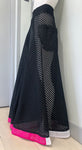 DRAMATIC BLACK WIDE LEG MESH Pants